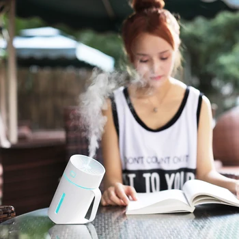 

300ML Mini USB Air Humidifier Aroma Diffuser With Changing LED Air Vaporizer Car Essential Oil Aromatherapy Diffuser