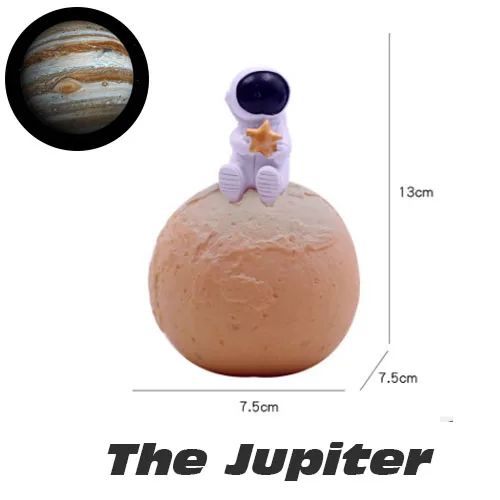 Jupiter Астронавт декоративная лампа настольная Космос земля Юпитер планета Детский Светильник s аниме светящаяся креативная лампа infantil ночной Светильник звезда - Испускаемый цвет: Jupiter