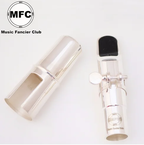 Абсолютно MFC тенор сопрано альт саксофон металлический мундштук посеребренные части и аксессуары