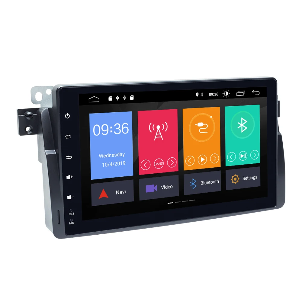 1Din Android 9 автомобиль радио мультимедиа gps навигация для BMW E46 M3 318/320/325/330/335 Rover 75 Coupe экран gps DVD плеер головное устройство