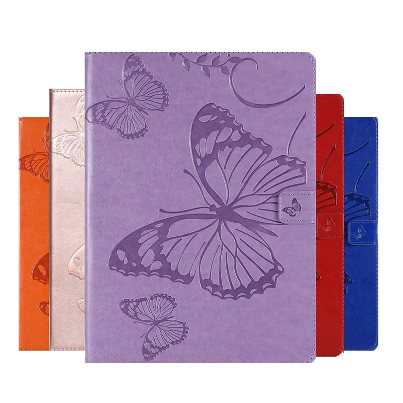 Emboss Butterfly Painting PU Leather Case for Samsung Galaxy Tab A2 A 8.0 2017 SM-T380 SM-T385 T380 T385 inch case +Film+Pen | Компьютеры