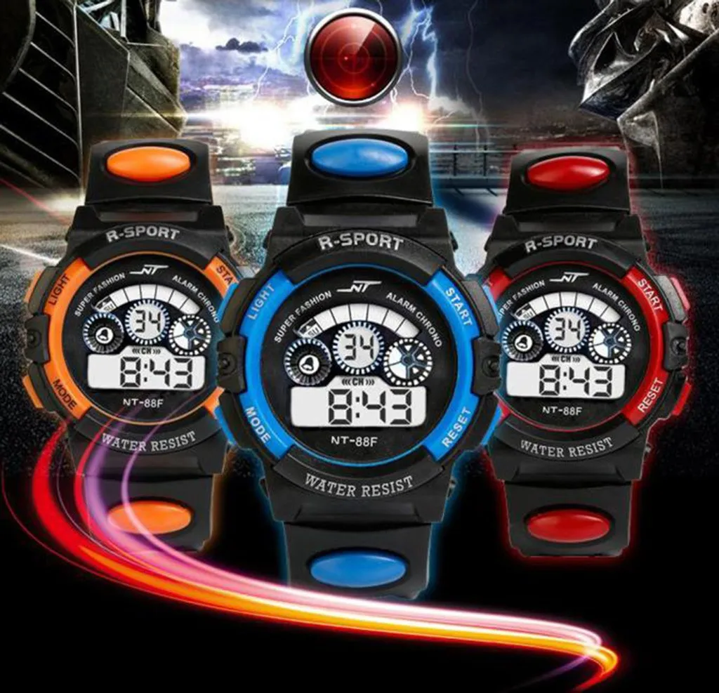 Waterproof Sports Watch Mens Boy's Digital Led Alarm Watch Multifunctional Date Wrist Watch Luxurious Casual Relogio Montre