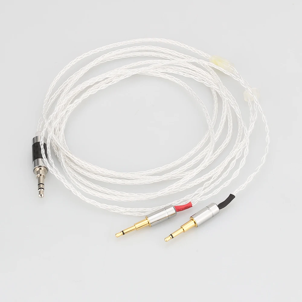 Audiocrast High Quality 3 5mm 8core Silver Plated Headphone Upgrade Cable for HE1000 HE400S HE560 Oppo PM 1 PM 2