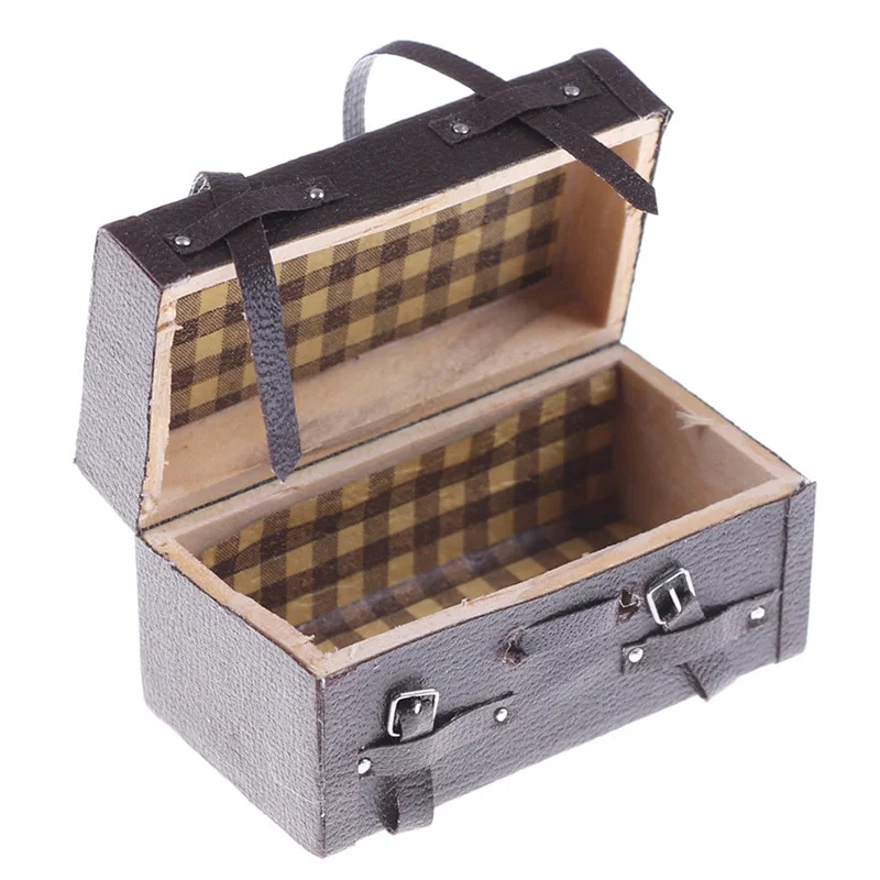 

1Pcs RC Car Parts Miniature Luggage Brown Box Case Remote Control Toys for Axial SCX10 TAMIYA TRX-4 1:10 Rock Crawler Decoration