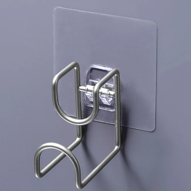 Bathroom Hanging Hook Space-Saving Wall Basin Hanger Washbasin Organizer Holder Self-Adhesive Door Hanger Tools For Bathroom - Цвет: silver
