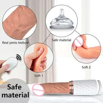 Automatic Sex Machine Rotating Dildo Vibrator Female Sex Toys For Women Vagina Masturbation Remote Control Penis G-spot Massager 5