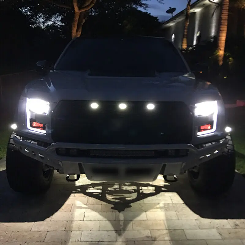 

Kit LED Light 6000K For Truck SUV Ford SVT Grille Lighting Raptor Style Universal White Brand New High Quality