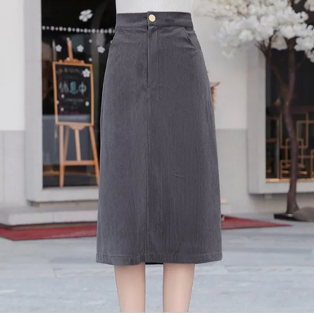 Vestidos robe шерстяная юбка корейская мода элегантные офисные женские винтажные юбки трапециевидной формы с высокой талией Женская юбка миди fw665