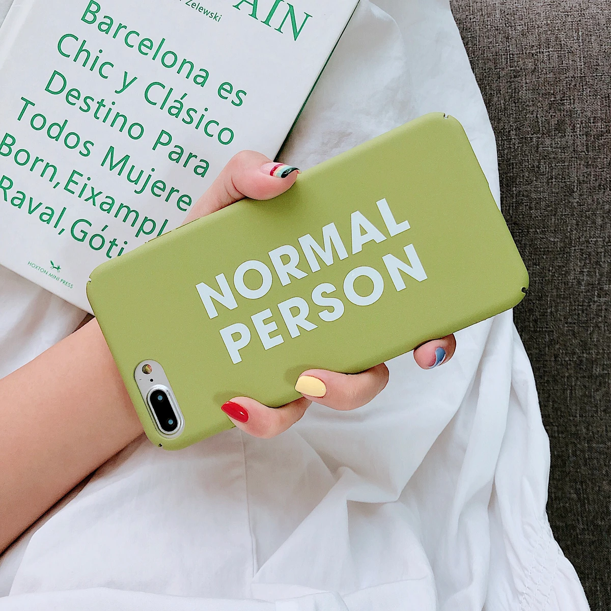 New Lovely Cute Word Message Normal Person Case For iphone 6 6S 7 8 Plus X XR XS Max Cover Ip 6plus 7plus 8plus XsMax Hard Cases | Мобильные