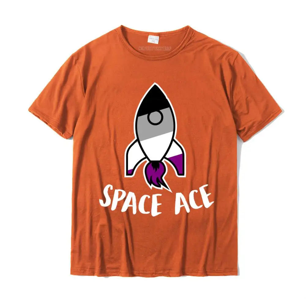 Mens T-Shirt Summer Summer Tees Cotton Round Collar Short Sleeve Classic Tops Shirt Labor Day Wholesale Space Ace Funny Asexual Pride Flag Cute Hoodie LGBT Gift__MZ23124 orange