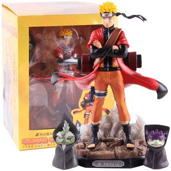 

Naruto Shippuden Uzumaki Naruto Figure Toys Sennin Mode with Shima Fukasaku PVC Figure Collectible Model Toy Anime Figures