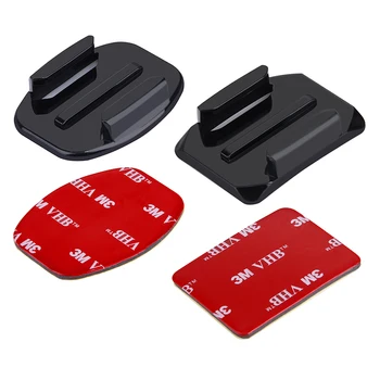 

4Pcs Flat Curved Adhesive Mounts Sticker Mount for GoPro Hero 9 8 7 6 5 Yi 4K Mijia Sjcam Eken Action Camera Go Pro Accessories