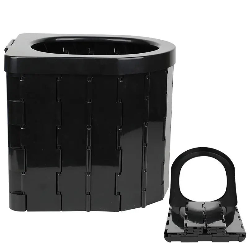 Portable Folding Toilet Commode Porta Potty Car Toilet Camping Outdoor Travel Bucket Seat for Hiking Long Trip