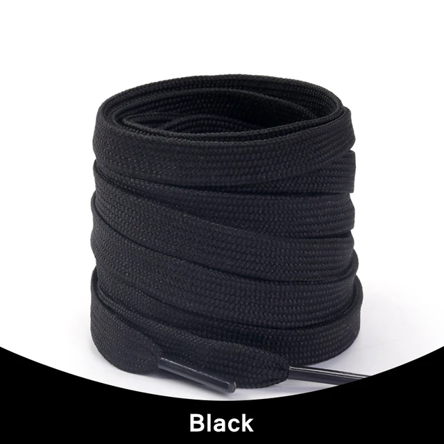 1Pair Sneakers Shoelaces Shoes Accessories Laces for Shoes Unisex Flat Shoe Laces Shoe Strings Shoelaces  Af1 black