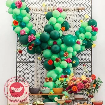 

30pcs/lot parties balloons small latex balloons youth matte green decoration balloon birthday party wedding arch garland deco