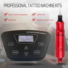 Biomaser, профессиональная тату-машинка, комплект, P300, питание, тату, Вращающаяся ручка для перманентного макияжа, бровей, с тату-иглой