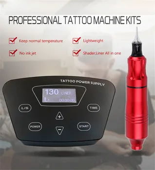 

Biomaser Professional Tattoo Machine Kit P300 Power Supply Tattoo Rotary Pen For Permanent Makeup Eyebrow With Tattoo Needle