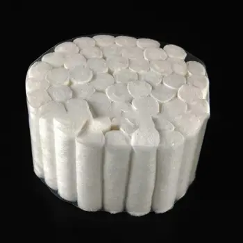 

50Pcs White Disposable Dental Cotton Rolls High Absorbent Non-Sterile for Dentists Nose Plugs Nosebleed Kit Accessories