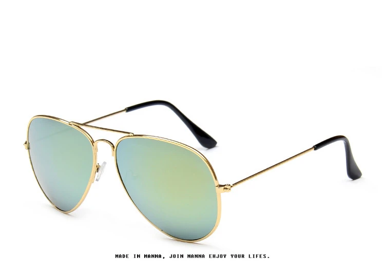 LEIDISEN, солнцезащитные очки для мужчин и женщин, металлические, для вождения, классические, ослепительные, цветные, Ретро стиль, брендовые, дизайнерские, винтажные, UV400, солнцезащитные очки, 3026 - Цвет линз: GOLD