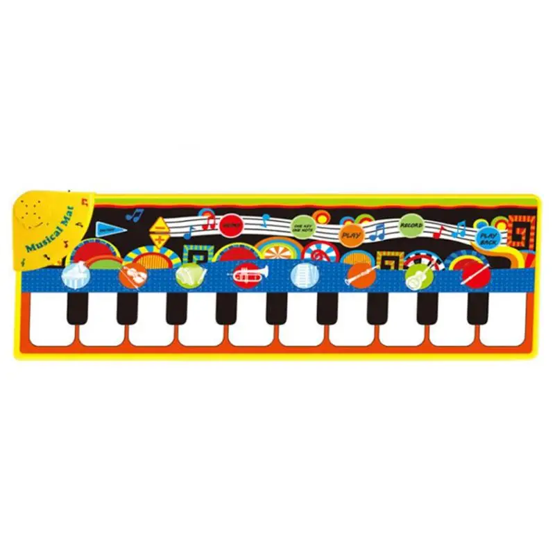 Детский музыкальный коврик для пианино, музыкальное одеяло для малышей, коврик с клавиатурой, игровой коврик, игрушки