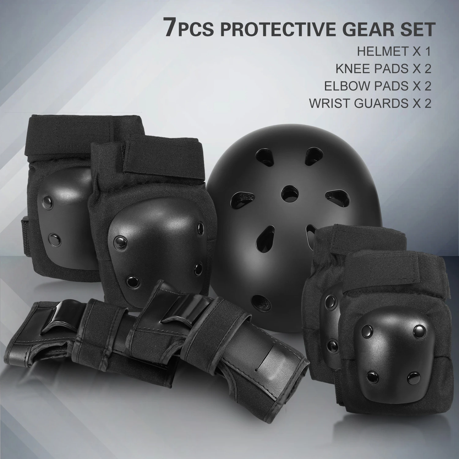 6/7PCS Kids Girls Boys Safety Protective Knee/Elbow/Wrist Guard Gear Pad Sets US