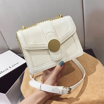 

Stone Pattern Flap Bag PU Leather Crossbody Bags for Women 2020 Fashion Lady Hot Shoulder Bag Designer High Quality Trending Bag