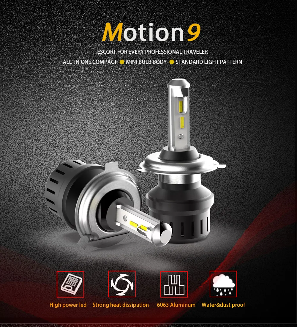M9 H4 светодиодный H7 H11 H1 9005 9006 9012 для автомобильных фар 12V светодиодный фары Противотуманные огни 6000K 10000LM