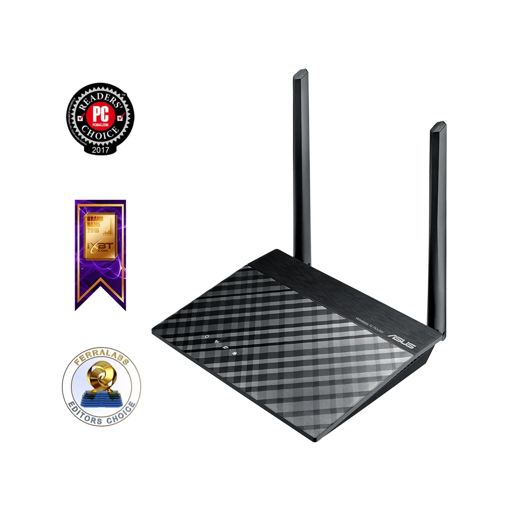 Беспроводной роутер ASUS RT-N12, черный