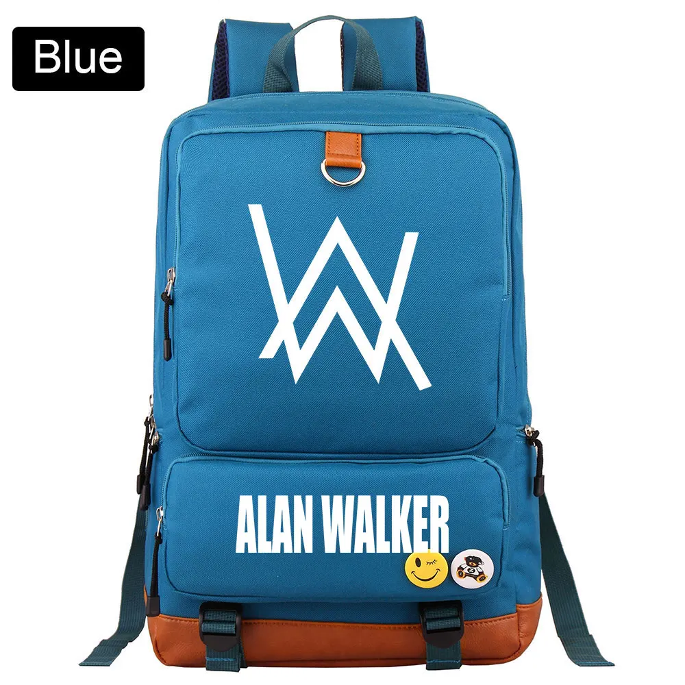Музыка DJ Fade Alan Walker письмо мальчик девочка Книга школьная сумка женский рюкзак подростковые школьные сумки мужские Студенческие Лоскутные рюкзаки