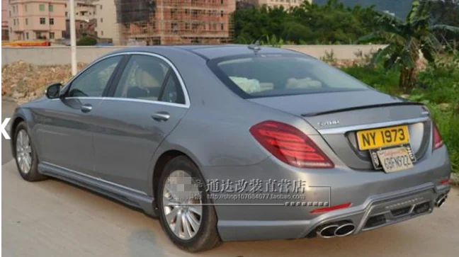 Для benz S class w222 спойлер- S65 Стиль углеродного волокна Материал спойлер на задний багажник, крыло S320 S400 S420 S450 S600
