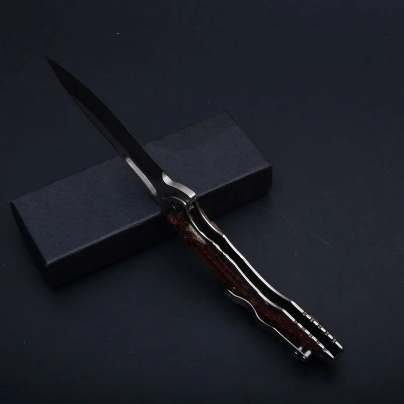 CRKT 048854 складной нож 7cr15mov Лезвие из стали+ цветная деревянная ручка Открытый походный охотничий нож тактические ножи для выживания EDC инструменты