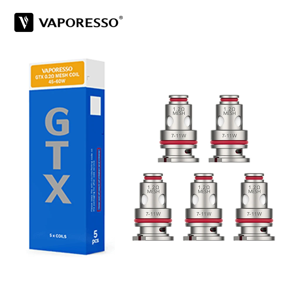 Vaporesso Gtx Coil 0.2/0.3/0.6/0.8/1.2ohm Mesh Coil Core For Pm80 Luxe80 Pm30 Px80 Pm40 Gtx Go