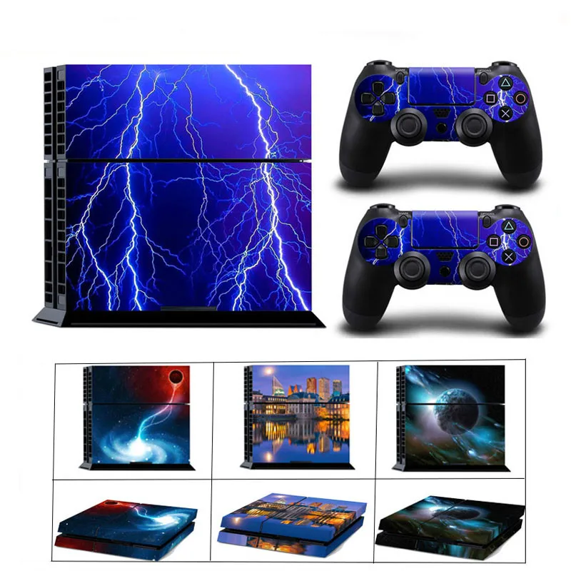 Звезда дизайны виниловых крышка стикера кожи для Sony PS4 консоль с контроллерами