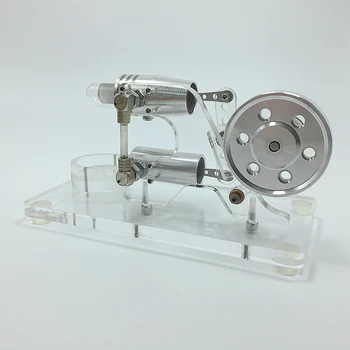 

DIY Single Cylinder Stirling Engine Model Generator Micro External Combustion Engine Stem Model - Rocker Arm Type