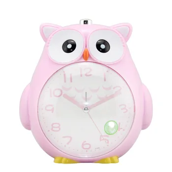 

Creative Multifunctional Alarm Clock Cute Owl Mute Scanning Night Light Double Tone Student Child Alarm Clock 14.5x12x15cm E2S