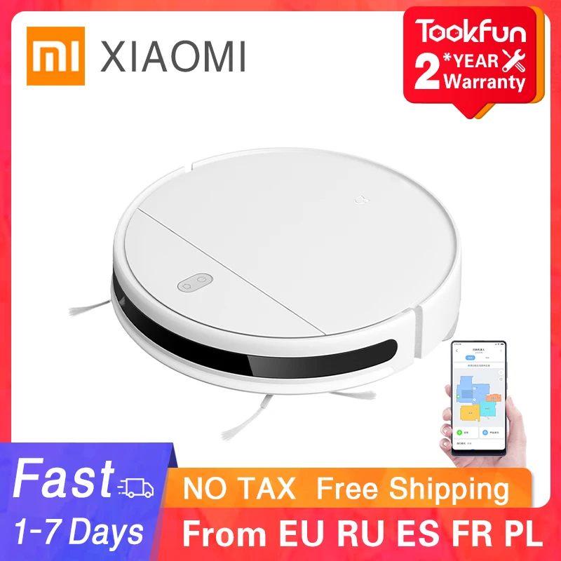 Xiaomi Mijia Mi Robot Vacuum Mop Essential G1 Sweeping Mopping Cleaner For Home Cordless Washing Cyclone Suction Smart Planned Vacuum Cleaners Aliexpress