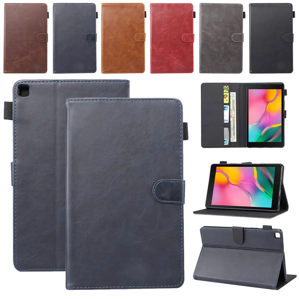 Чехол-книжка в стиле ретро из искусственной кожи для samsung Galaxy Tab A, 8,0 дюймов, SM-T290, SM-T295,, чехол, Ультратонкий защитный чехол