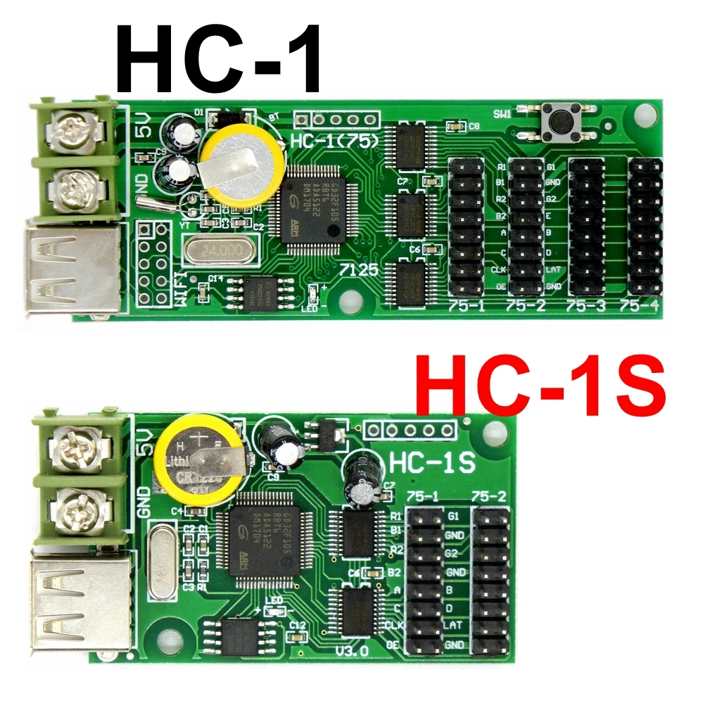 HC 1 USB полноцветная светодиодная карта управления U disk асинхронный Светодиодный