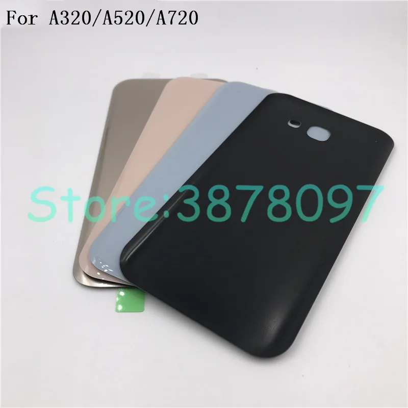 Батарея стеклянная Задняя панель для телефона Замена для Samsung Galaxy A3 A5 A7 A320 A520 A720 задняя дверь с логотипом