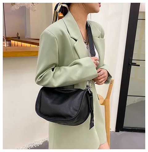 100% Genuine Leather Women Bag Natural Skin Shoulder Bags For  2021 New Shoulder Messenger Women Bag Luxury Simple Shoulder Bags