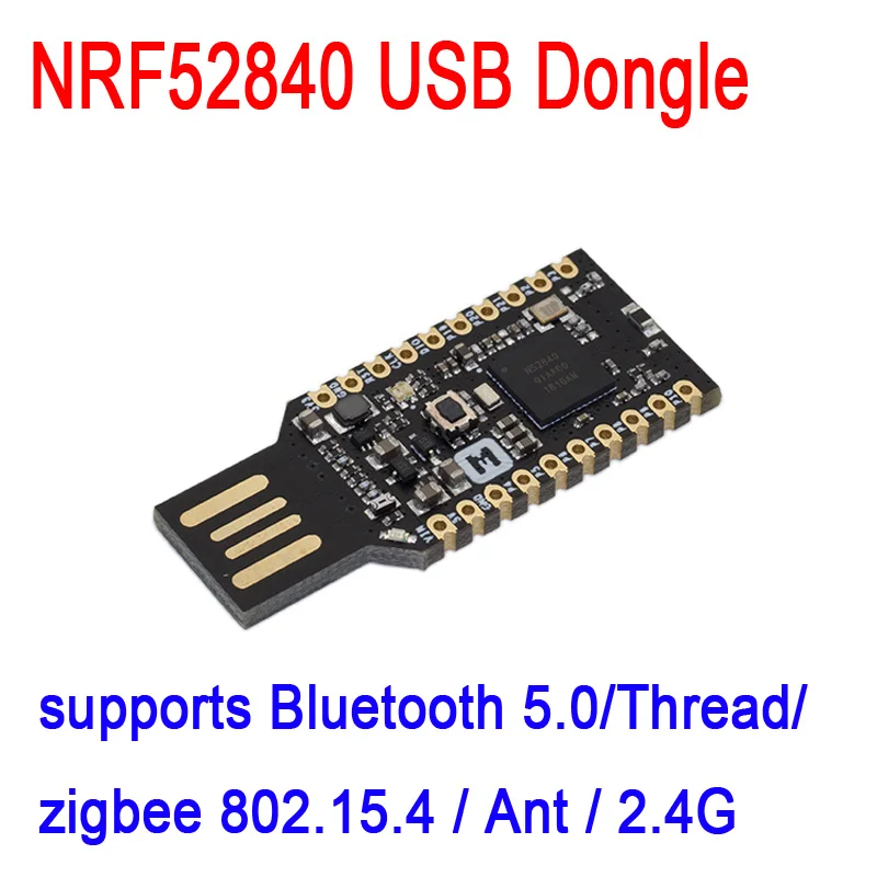 Dykb NRF52840 USB Dongle Development kit Micro dev поддерживает Bluetooth 5/Thread/ zigbee 802.15.4/Ant/2 4G|Запасные части|