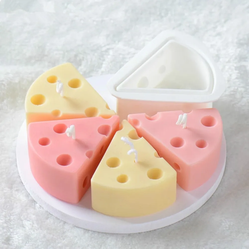 Cheese Shape Silicone Candle Mold Scented Mousse Cake Moulds Soap Chocolate Fondant Pastry Baking Decorating Tools Bakeware |