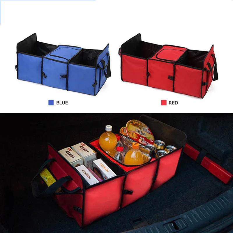 Красный/синий/черный/оранжевый Оксфордский тканевый автомобильный ящик для хранения багажник Органайзер Автомобильный задний сиденье для автомобиля грузовика или органайзер для внедорожника