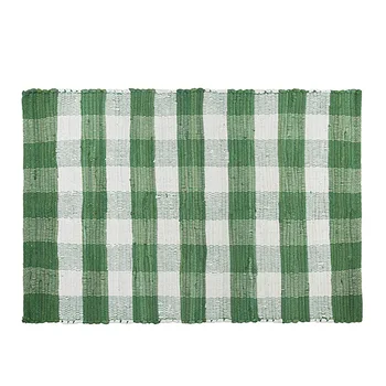 

Cotton Check Plaid Rugs Washable, Checkered Rug Welcome Door Mat Rug for Kitchen Carpet Bathroom Outdoor Porch Laundry Living Ro