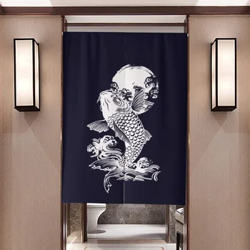 

Fabric Partition Bedroom Bathroom Door Curtain Half Panel Tube Blackout Curtain Home Decor