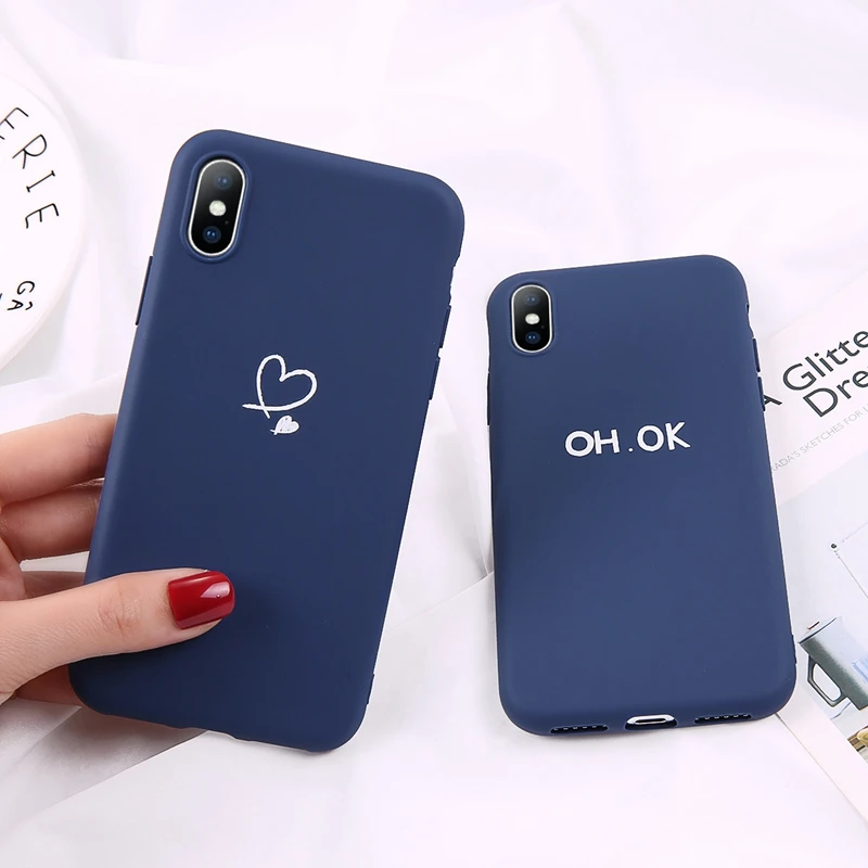

Lovebay Heart Pattern Phone Cases Cover For iphone 7 8 6 6S 5 5S Plus SE XS Max XR X Soft Silicone Ultra-thin Back Cover Shell