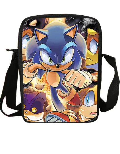 S9095 Sonic рюкзак с принтом «ЁЖ», детский рюкзак, школьная сумка, Mochila, для мальчиков/девочек, повседневный наплечный набор, карандаш, на заказ - Цвет: S9095