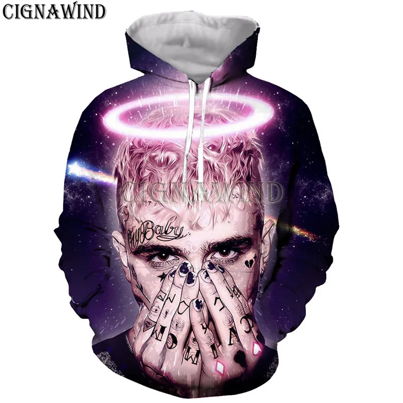 Модная толстовка с капюшоном Lil Peep в стиле хип-хоп для мужчин и женщин толстовки