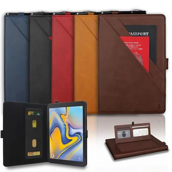 

Business Cover For Samsung Galaxy Tab A 8.0 2018 Case T387 SM-T387W SM-T387V PU Leather Card Wallet Tab A 8 T387 2018 cover Capa