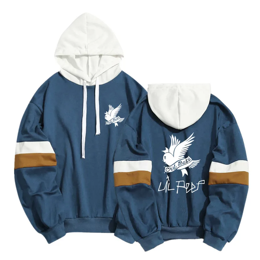 Ceny Wiosna lato Harajuku Kawaii Cry Baby lil peep bluzy mężczyźni kobiety hiphopowy sweter Patchwork sweter bluza Sudaderas